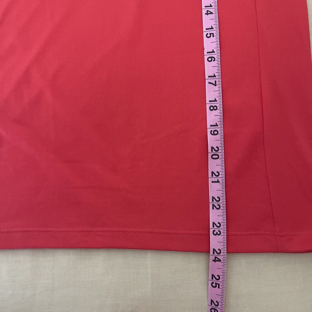 Polo Golf Ralph Lauren Quarter-zip Pink Coral Red performance Wicking Top S - Picture 11 of 12